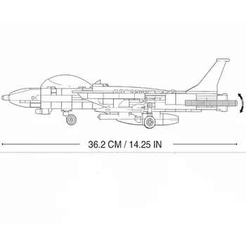 Karinės Serijos Amerikiečių F-14D Kovotojas Modelis 