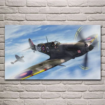 Karinės Supermarine Spitfire orlaivių retro kovotojas kambarį apdaila namo sienos meno dekoro medžio rėmo audinio plakatai KF771