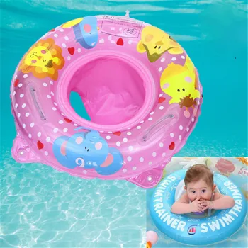 Karšto Pripučiami Kūdikių Vaikams Baseinas Žiedai Dviguba Rankena Saugos Kūdikių Sėdynės Plaukti Plaukti Žiedas Vandens Žaislai Plaukti Ratas Vaikams