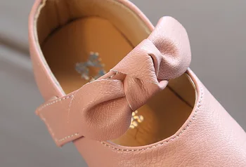 Karšto pardavimo Pavasario vasaros Kūdikių mergaičių Atsitiktinis pu Batai Bamblys princesė mergina batai bowknot minkšto dugno A715 15-19 3colors TX09