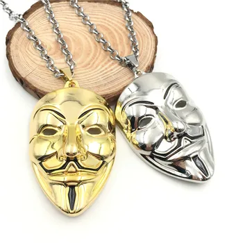 Karšto parduoti V-Vendetta mask valdinga asmenybė tendencija aukštos kokybės lydinio karoliai