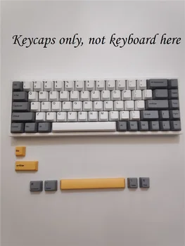 Keydous 68 mechaninė klaviatūra keycaps 68 klavišus vyšnių profilis PBT keycap