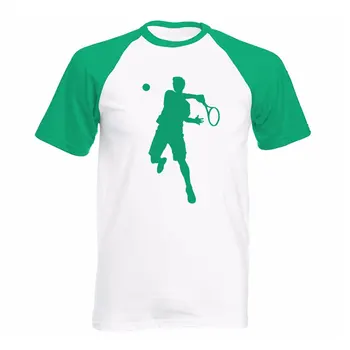 Kietas teniso žaidėjas spausdinti vyriški T-shirt 