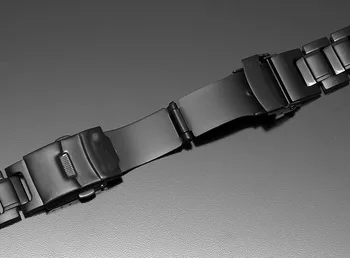 Kieto nerūdijančio plieno watchband už casio g-shock GW-3500B/GW-3000B/GW-2000/G-1000 žiūrėti dirželis juodas Apyrankė grupė