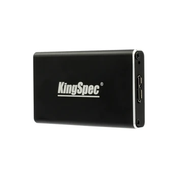KingSpec mSATA SSD USB 3.0 Išorinis Black HDD Talpyklos HD Kietojo disko Disko Dėžutės Saugojimo Bylos Adapteris Tinka 30mm*50mm mSATA SSD