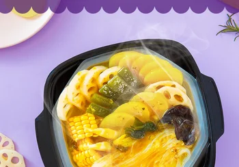 Kinijos trumpąją makaronai Sveiki! Vegetaras su daržovėmis, savarankiškai šildymo Haidilao huoguo (1 vnt * 700gr bruto)