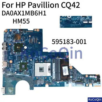 KoCoQin Nešiojamojo kompiuterio plokštę HP CQ42 G42 G62 CQ62 Mainboard 595183-001 DAOAX1MB6H1