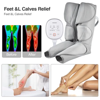 Kojos Massager su Oro Suspaudimo Electrict Kojų Suspaudimas Massager Pėdos ir Blauzdos Šlaunys Apyvartą Visą Wrap Massager Atsipalaiduoti
