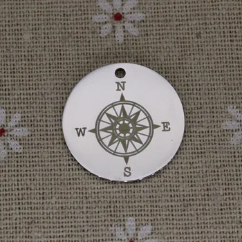 Kompasas Žavesio Nerūdijančio Plieno Žymeklį Religinių Juvelyrikos Priėmimo