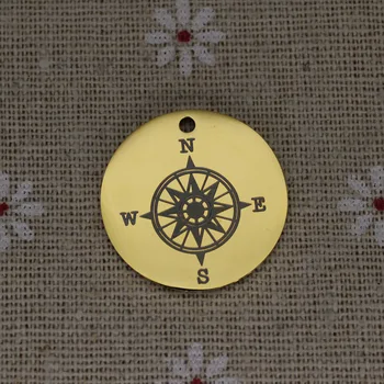 Kompasas Žavesio Nerūdijančio Plieno Žymeklį Religinių Juvelyrikos Priėmimo