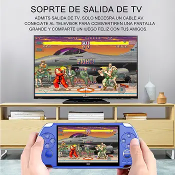 Konsolės X9 Psvita Žaidimas, Žaidėjas Nešiojamą Retro Jeux Vaizdo Wii Žaidimai Psp Viat TV Ekranas 5.0 Colių Su Juegos