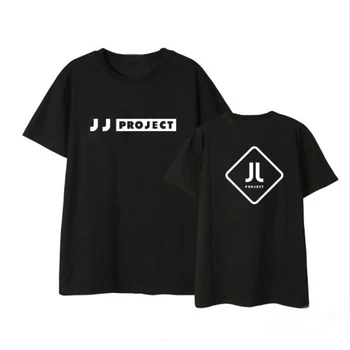 Kpop GOT7 JJ Projekto korėjos Pavadinimas Albumą Marškinėliai Atsitiktinis Palaidų Drabužių Marškinėlius Marškinėliai trumpomis Rankovėmis Viršūnes T-shirt DX535