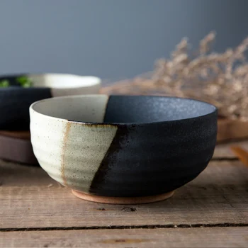 Kūrybos Japoniško stiliaus Stalo Senovinių Keramikos, Porceliano Dubuo Namų Makaronų Dubenys Vaisių Salotų Dubenys Maisto Konteineryje Virtuvės Įrankis