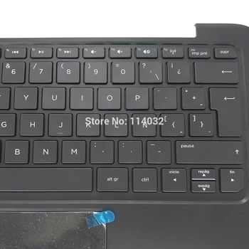 LA nešiojamojo kompiuterio klaviatūra HP Pro X2 410 G1 11,6 colių lotynų juoda su Palmrest touchpad didžiąsias 759346-161 745347-161