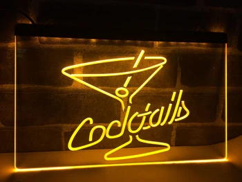 LB522 - Kokteilių Romas Vyno Lounge Bar Pub LED Neon Light Pasirašyti namų dekoro amatai