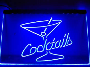 LB522 - Kokteilių Romas Vyno Lounge Bar Pub LED Neon Light Pasirašyti namų dekoro amatai