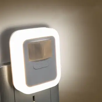 LED Nakties Šviesos ES/JAV Plug Šviesos Jutiklis Kontrolės naktinė lempa 5Modes Pritemdomi Šiltai Balta Naktis, Šviesa ir Šviesos Kontrolės 110V/220V