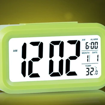 LED Skaitmeninis Laikrodis-Žadintuvas Elektros Darbalaukio Stalo Laikrodis Elektroninis Smart Signalo Laikas, Kalendorius, Temperatūra Data Ekranas Stalas Žiūrėti