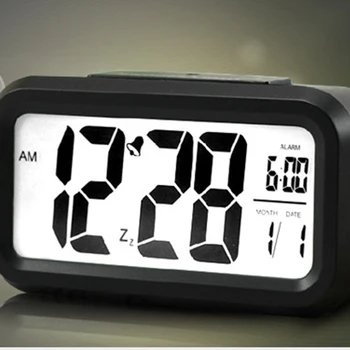 LED Skaitmeninis Laikrodis-Žadintuvas Elektros Darbalaukio Stalo Laikrodis Elektroninis Smart Signalo Laikas, Kalendorius, Temperatūra Data Ekranas Stalas Žiūrėti