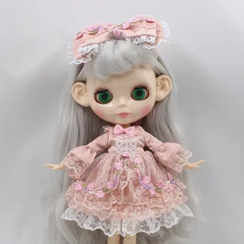 LEDINIS DBS Blyth lėlės licca kūno Spalvingas suknelė drabužiai princesė pink gėlių suknelė lolita žaislas