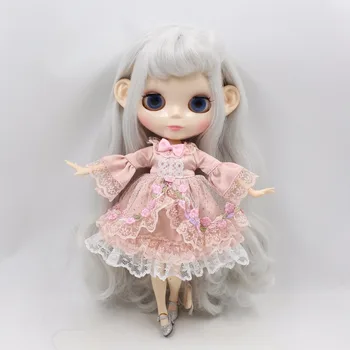 LEDINIS DBS Blyth lėlės licca kūno Spalvingas suknelė drabužiai princesė pink gėlių suknelė lolita žaislas