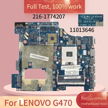 LENOVO G470 LA-6751P 11013646 HM65 216-1774207 DDR3 plokštė Mainboard visą bandymo darbas