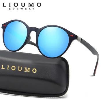 LIOUMO 2020 Prekės ženklo Dizainas Vyrams, Moterims, Klasikinis Retro Kniedės, Poliarizuota Akiniai nuo saulės TR90 Kojų Ovalo formos UV400 lentes de sol mujer zonnebril