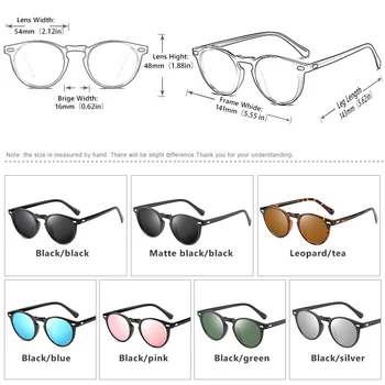 LIOUMO Prekės Apvalūs Akiniai nuo saulės Moterims, Klasikinis Ultralight TR90 Dizaino Poliarizuota Vairavimo Akinius Vyrų Retro Akiniai oculos de sol