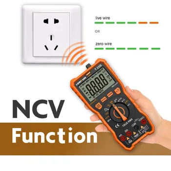 LOMVUM NCV Skaitmeninis Nešiojamas Skaitmeninis Multimetras 6000 skaičiuoja AC/DC Įtampos Matuoklis Voltmeter Testeris, Matuoklis Handheld LED Didelis Ekranas
