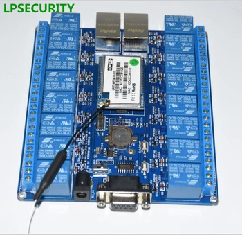 LPSECURITY LAN WAN Smart home hotel šviesos Tinklą kontroliuoti belaidžio ryšio relės jungikliai P2P WIFI modulis 16 relay nuotolinio valdymo plokštė