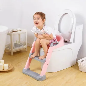 Lankstymo Kūdikių Pamišęs Sėdynės Showers Atlošas Mokymo Kėdė su Žingsnis Išmatose Kopėčių Kūdikio Lopšelio Berniukų, Mergaičių Saugus Tualetas Potties
