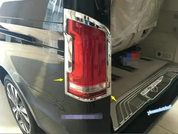 Lapetus Šildomi Remonto Komplektas, Tinka Mercedes-Benz V Klasė - 2018 ABS Chrome Galiniai Žibintai Lempa Rėmo Dangtis Apdaila
