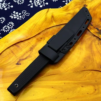 Lauko išgyvenimo peilis taktinis šalto nerūdijančio plieno fiksuotojo peiliai TANTO Japonija Katana ašmenys ABS rankena EDC nardymo priemonė cs go faca