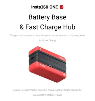 LeadingStar Originalios Baterijos Bazė/spartusis įkrovimas Hub/Priedai Insta360 VIENAS R