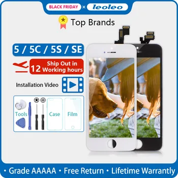 Leoleo AAAAA Kokybės Leoleo LCD Ekranas iPhone 4 4G Mobiliojo Telefono Lcd Ekraną, Skirtą iPhone 4S 4GS 3.5