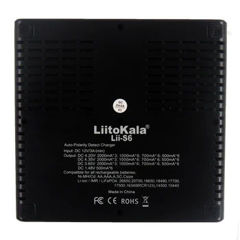 LiitoKala Ličio Baterijos Įkroviklis Multi-Funkcija, LCD Ekranas, 3,7 V 1865 26650 21700 32650 1.2 V AA AAA
