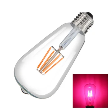 Litake E27 Retro Dekoratyvinis LED Edison Lemputės Užsukamu Pub Baras Aplinkos Kaitinamosios Lempos Lemputė Raudona Mėlyna Žalia Rausva