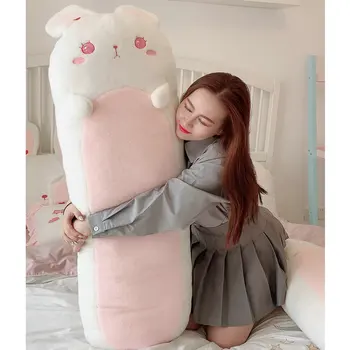 Lolita BoBo Katytė Miega pagalvę galima Skalbti Pink Rabbit Ilgas, Stačiakampio formos, Įdaryti Mesti Pagalvę Saldus Mergina Širdies Lova Langą Pagalvė