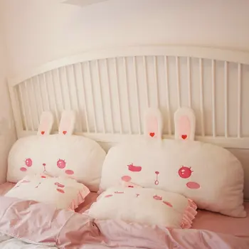 Lolita BoBo Katytė Miega pagalvę galima Skalbti Pink Rabbit Ilgas, Stačiakampio formos, Įdaryti Mesti Pagalvę Saldus Mergina Širdies Lova Langą Pagalvė