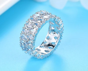 Loredana Didelis Kristalas, Cirkonis Akmuo žiedai Prabanga Boho Moterų Mados 925 Meilės Vestuvinis Žiedas Senovinių Vestuvinių Žiedų Moterims