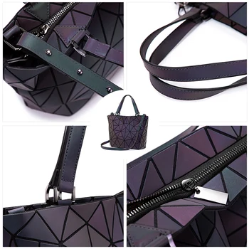 Lovevook maišelį nustatyti moterų rankinės prabangos dizaineris lankstymo crossbody pečių maišą moterų rankinėje ir ponios, geometriniai šviesos krepšys