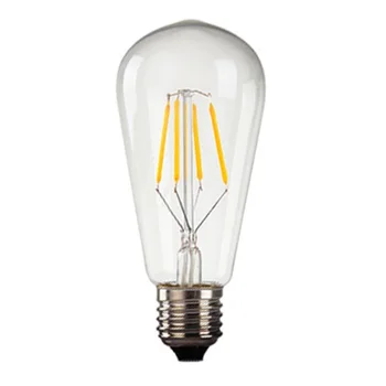 LukLoy Edison ST64 LED Aišku, Lemputė Šviesos Šaltinis 4W 6W 8W Šilta Geltona Šviesą 