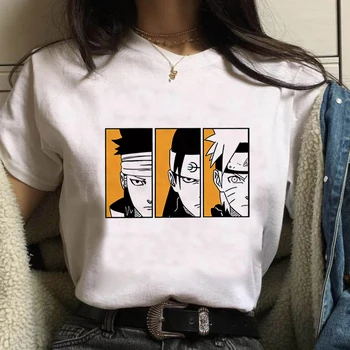 Luslos moteriški marškinėliai Naruto Uchiha Itachi Vasaros Harajuku Japonų Anime Juokinga Atspausdintas Trumpas Rankovės marškinėliai Streetwear T-shirt