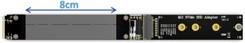 M. 2 NVMe SSD ilgiklis Kietojo Disko Riser Card R44SF/R24SF M2 PCI-Express 3.0 X4 PCIE Visu Greičiu 32G/bps Klavišą M Extender