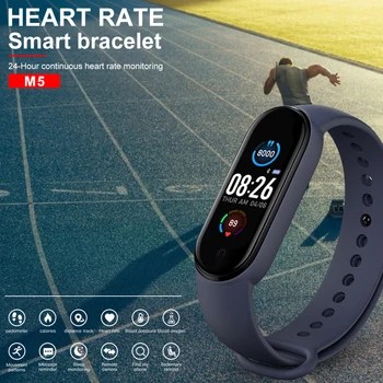 M5 Fitness Tracker Smart Apyrankę Žiūrėti Juosta Sporto Pedometer Širdies Ritmas, Kraujo Spaudimas 