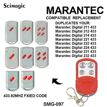 MARANTEC skaitmeninis 211/212/214/221/222/224/231/232 433 pakeitimo vartų, garažo vartų nuotolinio valdymo pulteliu duris telefono klavišą, popierinės kopijavimo aparatų matricos