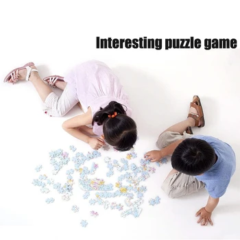 MOMEMO Plaukioja Pilis Puzzle 1000 Vienetų Medinė Dėlionė Fantazijos Kraštovaizdžio Jigsaw Puzzles Suaugusiųjų Montavimas Žaislai, Dovanos Vaikams