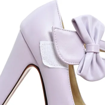 MORAZORA Mados saldus aukštakulnius batus 12cm seklių moterų siurbliai, vestuvių bateliai didelis dydis 34-47 platforma batai bowtie