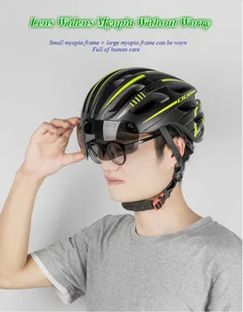 MTB y kasko de gafas para carretera de diversos colores kasko de moldeo integrado para hombres y mujeres Universalus NŠS + cascos