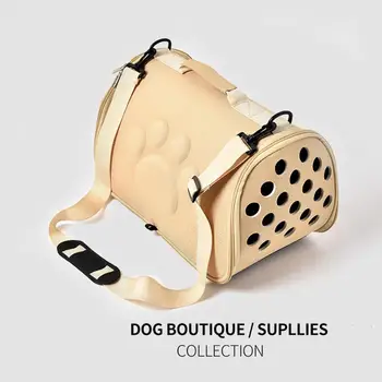 Mados Kelionės Nešiojamų Augintinio Krepšys Mielas Leteną Modelis Kvėpuojantis Šunų, Kačių Nešti Maišą Su Skylėmis, Šunų Reikmenys